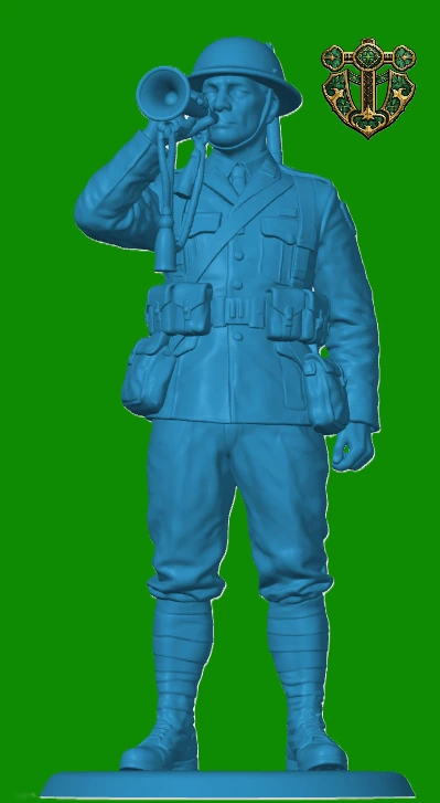 Vista 3 de WW1 British Durham Light Infantry Bugler