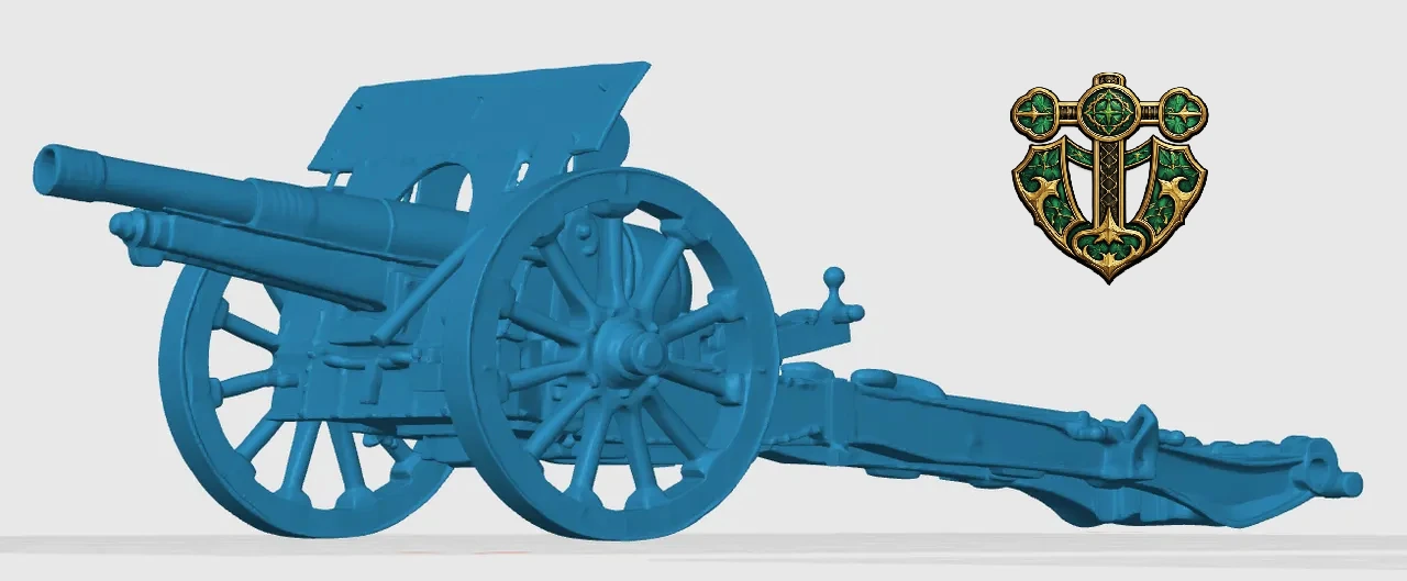 Vista 4 de WW1 British 18-Pounder Artillery Gun