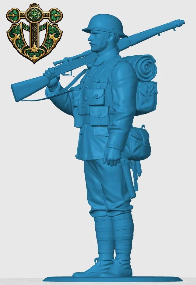 Vista 3 de WW1 British Infantry Soldier 5