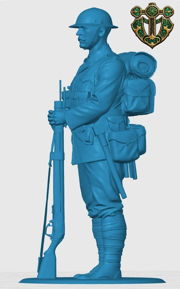 Vista 3 de WW1 British Infantry Soldier 6