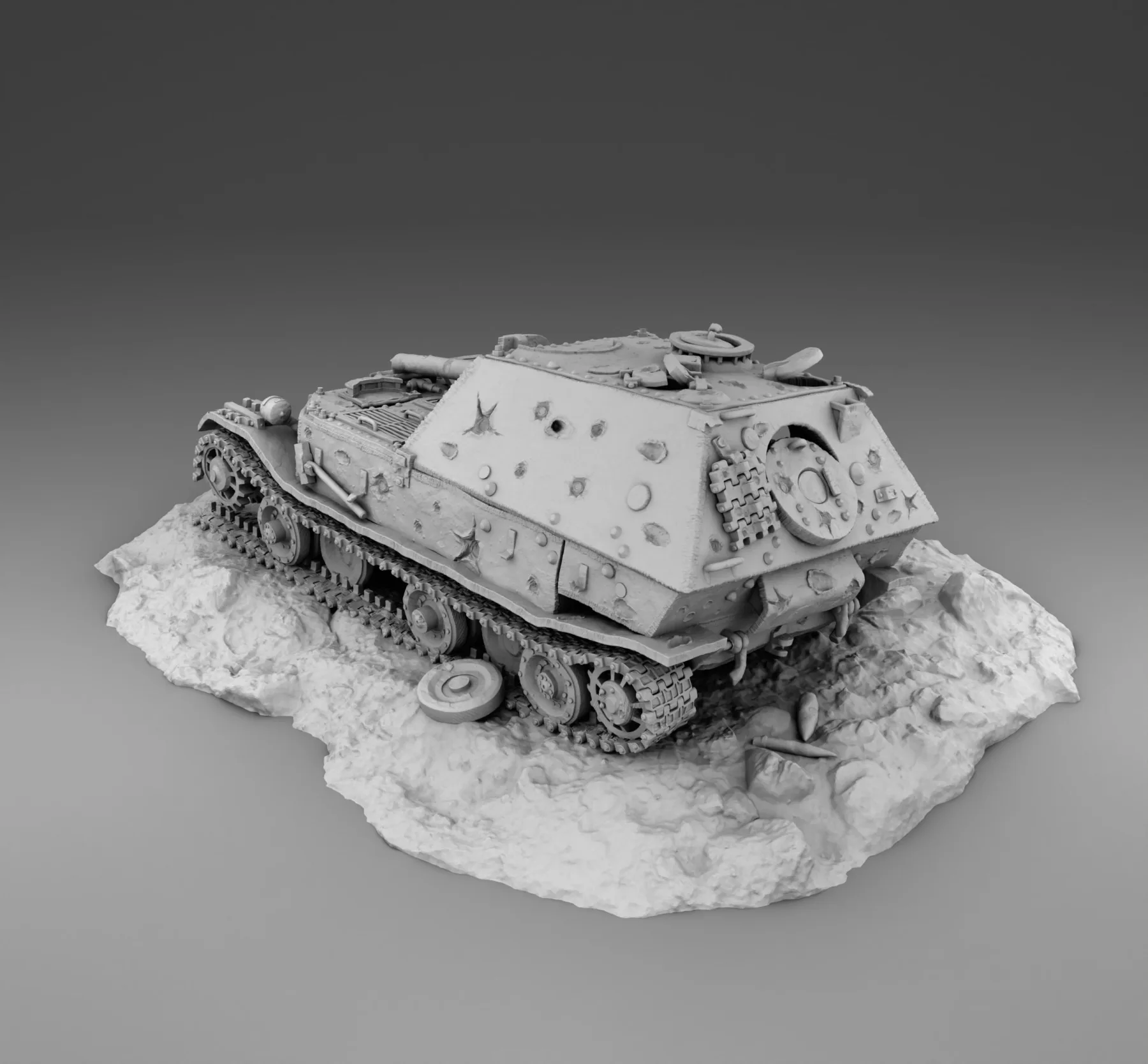 Vista 2 de Diorama (Ferdinand Destroyed)