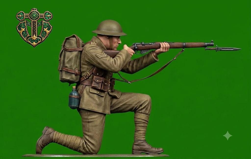 Vista 2 de WW1 British Infantry Soldier 2
