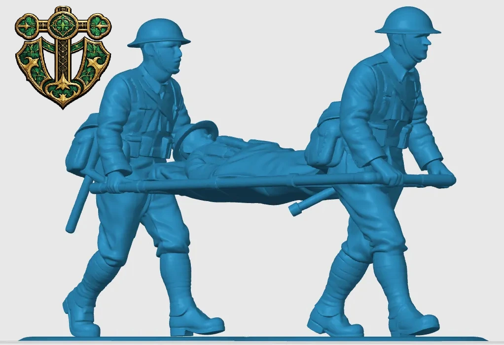 Vista 4 de WW1 British Medic Stretcher Crew