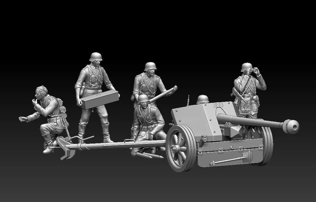 Diorama - German Artillery