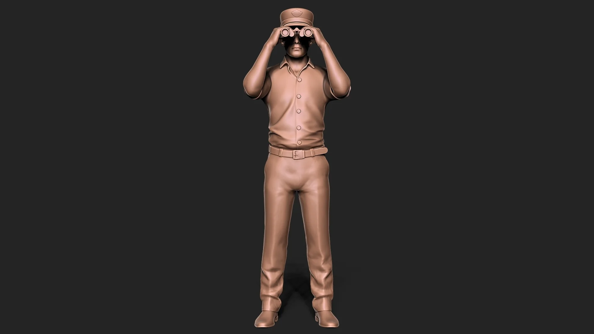 Vista 2 de Captain with Binoculars
