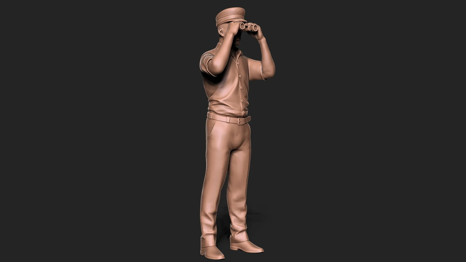 Vista 3 de Captain with Binoculars