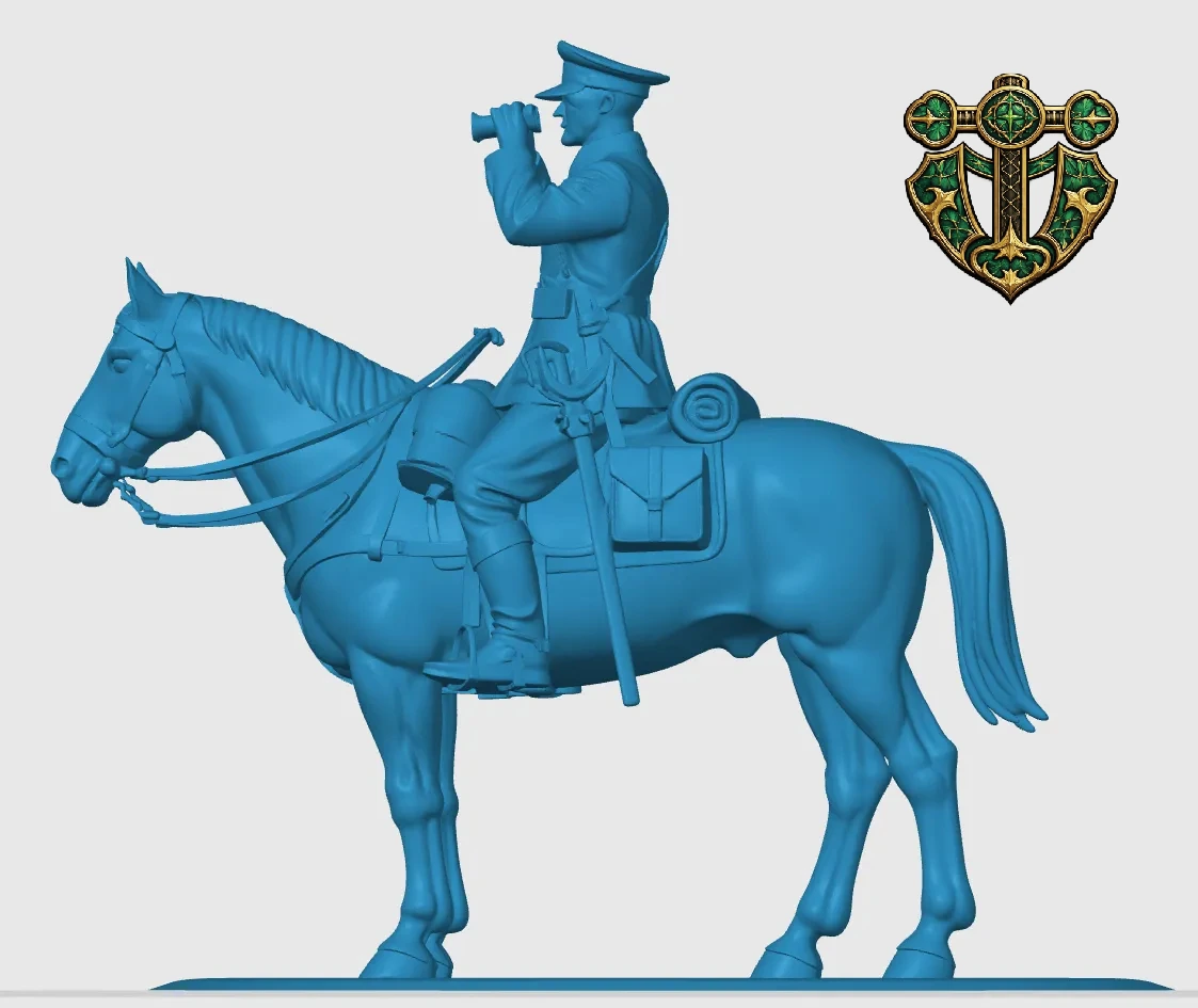Vista 4 de WW1 British Mounted Cavalry Officer