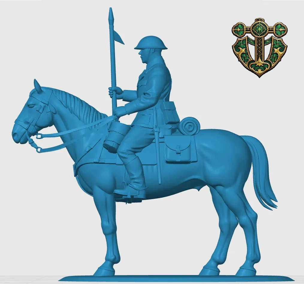Vista 4 de WW1 British Mounted Cavalryman