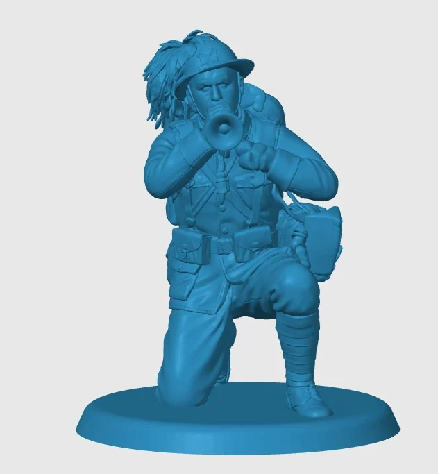 Vista 4 de WWI Italian Bersaglieri Bugler