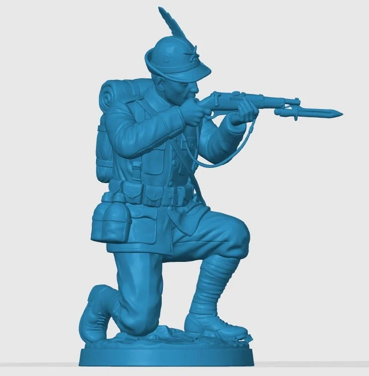 Vista 3 de WWI Italian Bersaglieri Infantry Soldier