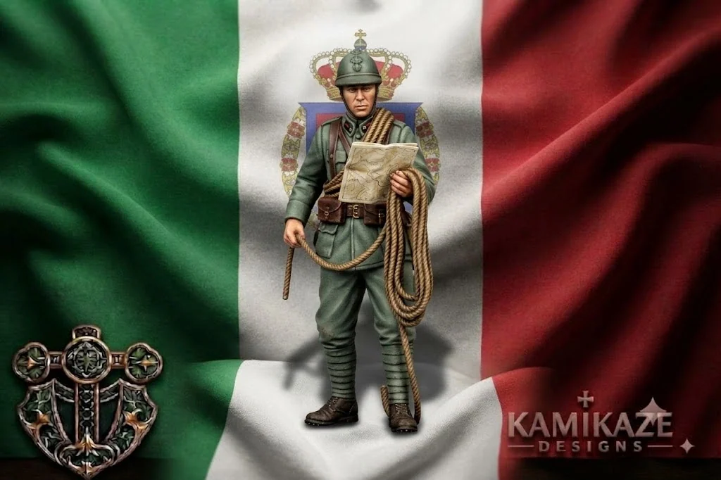 WWI Italian Soldier with Periscope