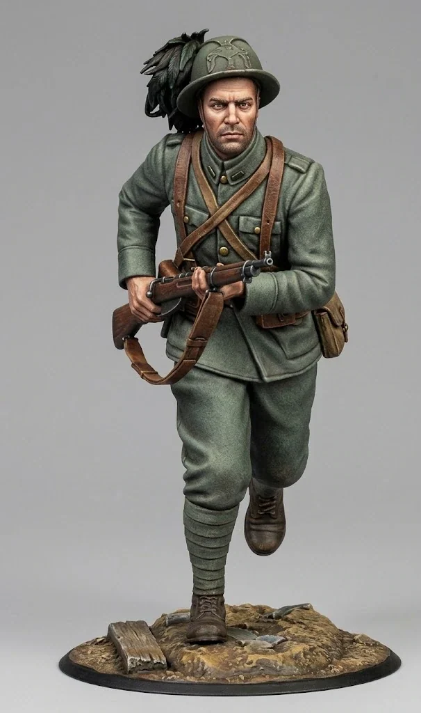 Vista 2 de WWI Italian Machine-gunner