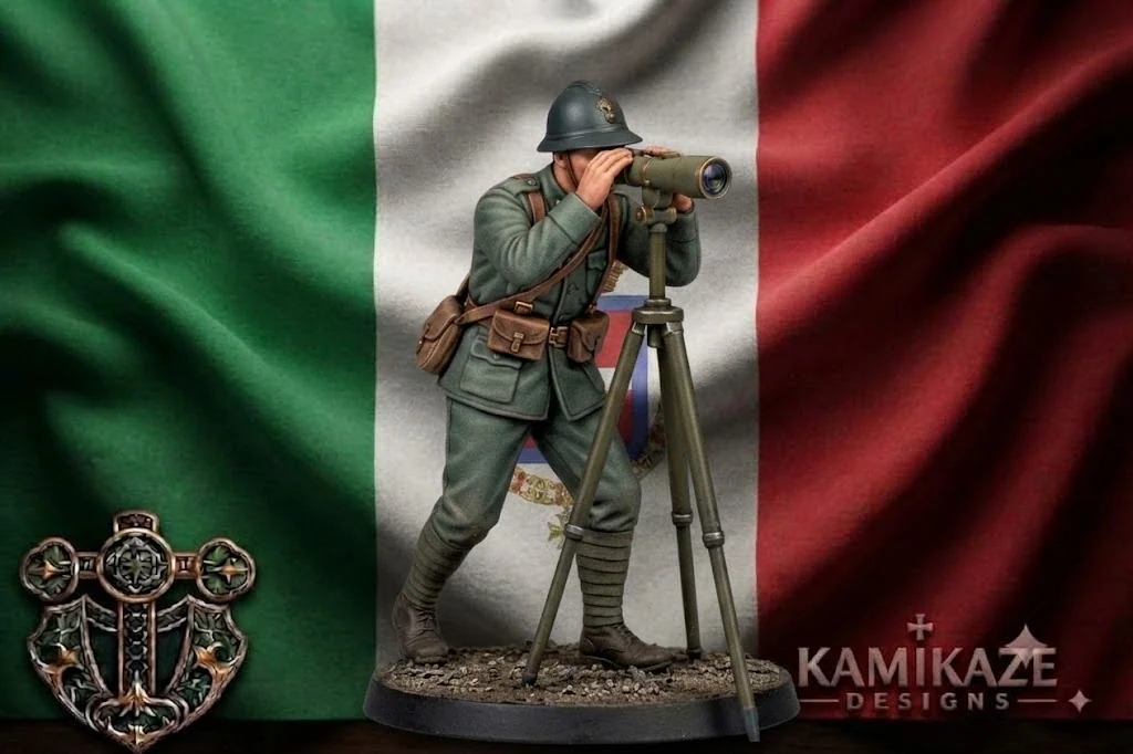 WWI Italian Officer Climbing
