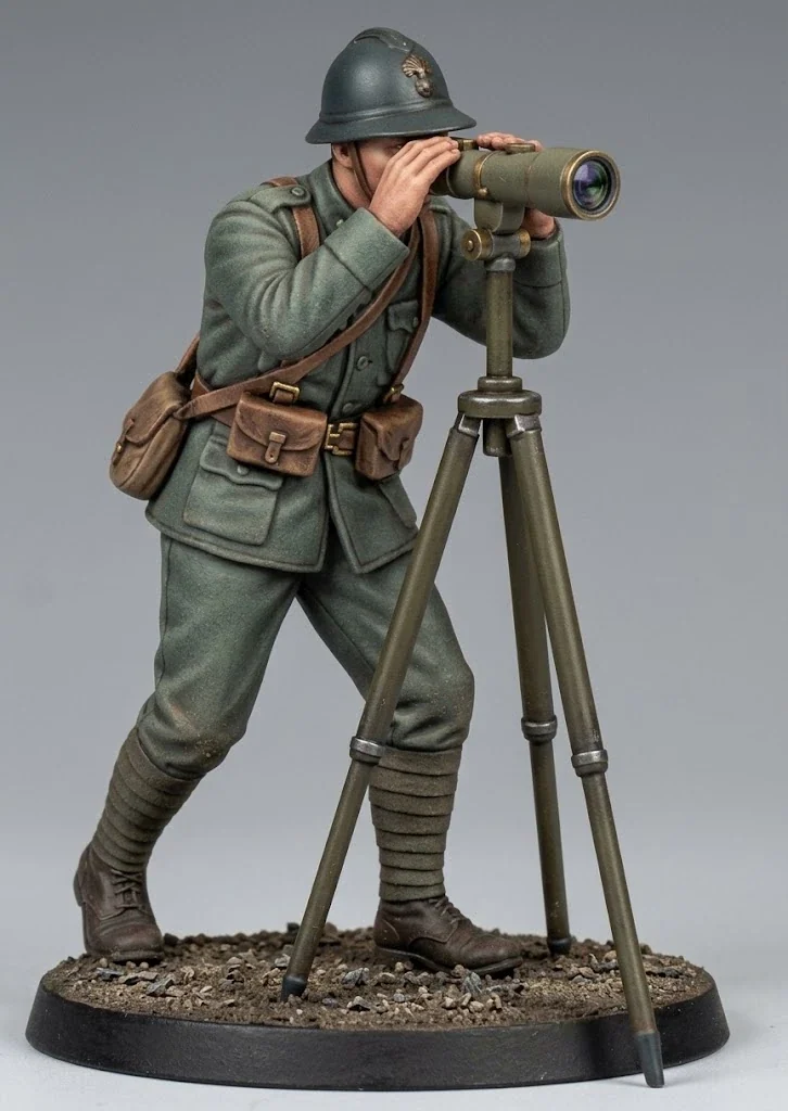 Vista 2 de WWI Italian Officer Climbing