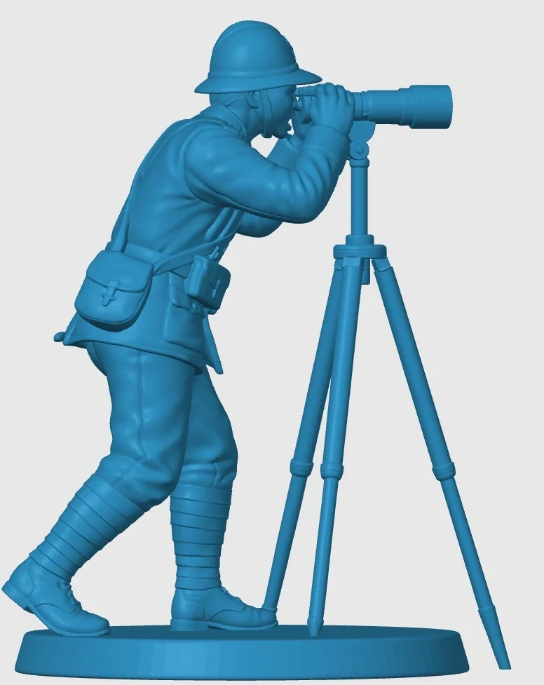 Vista 3 de WWI Italian Officer Climbing