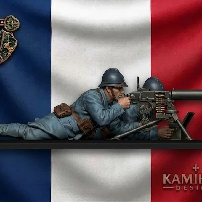 WW1 French Machine Gunner