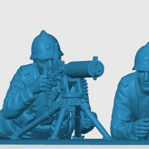 Vista 4 de WW1 French Machine Gunner