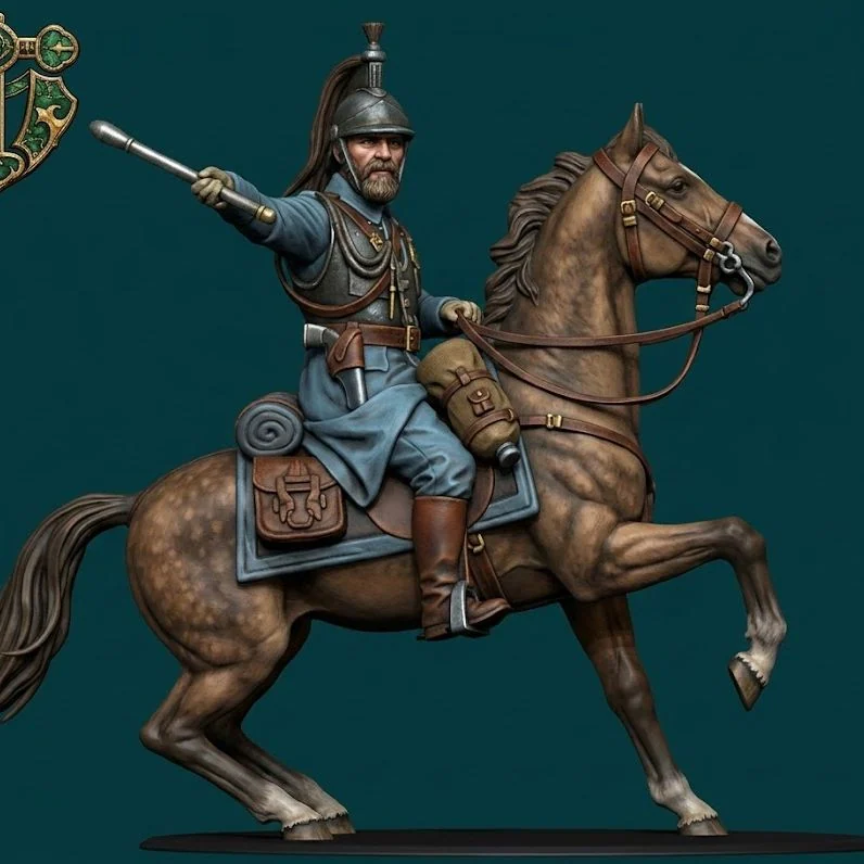 Vista 2 de WW1 French Mounted Cavalry Officer