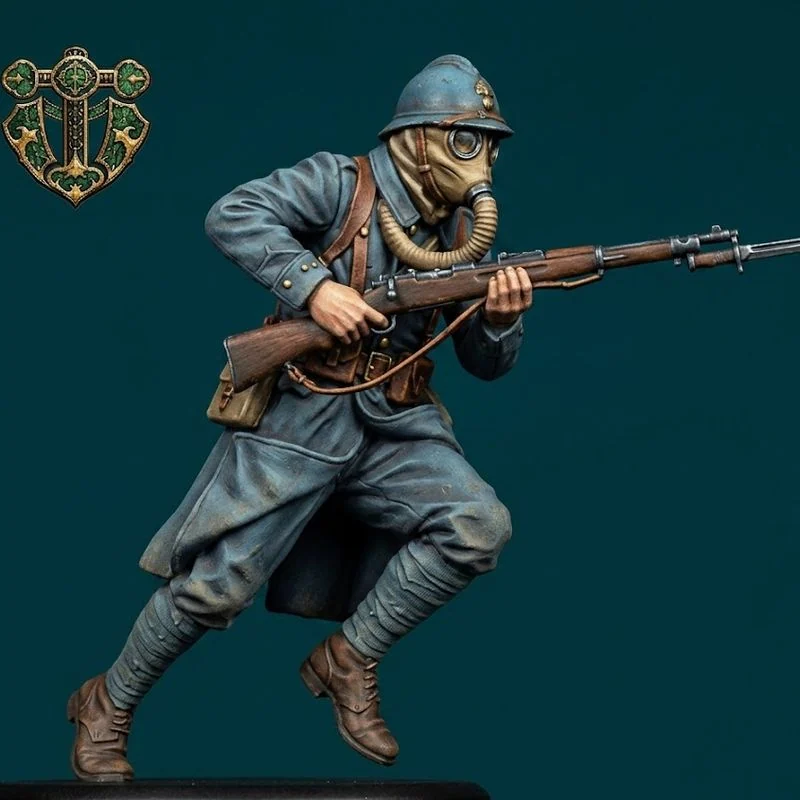 Vista 2 de WW1 French Infantryman Charging 2