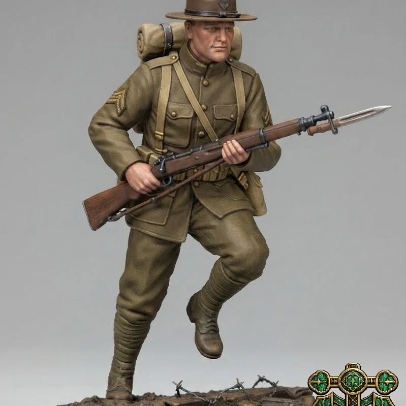 Vista 2 de WW1 American Infantry Soldier 12
