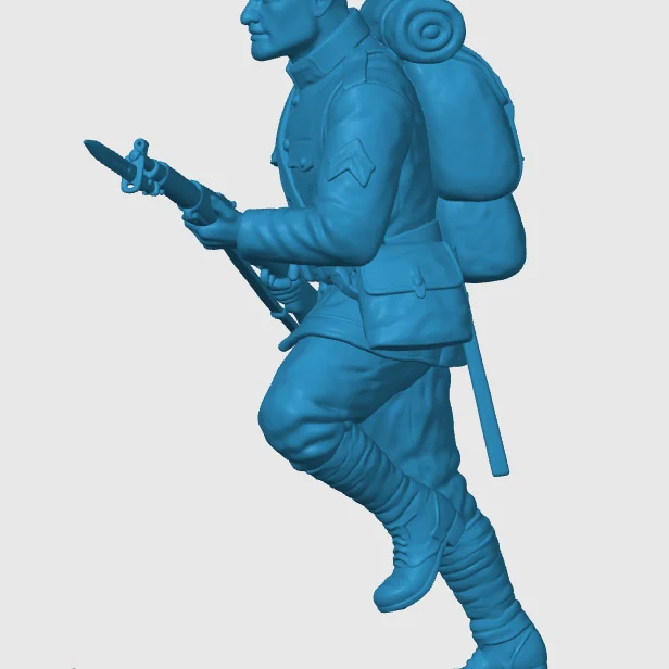 Vista 4 de WW1 American Infantry Soldier 12