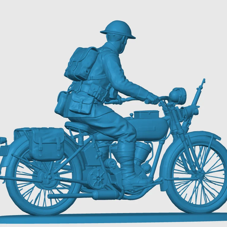 Vista 4 de WWI American Courier on Motorbike