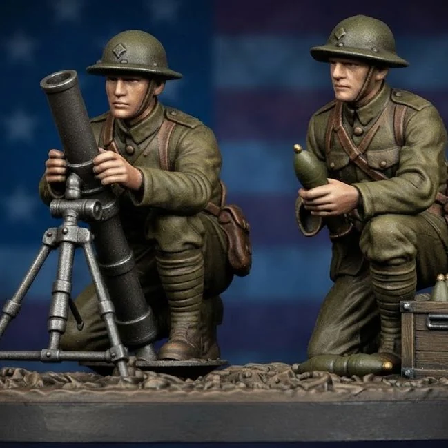 Vista 2 de WW1 American Infantry Mortar Crew