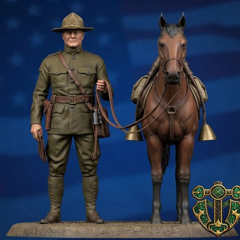 Vista 2 de WWI American Cavalry Officer