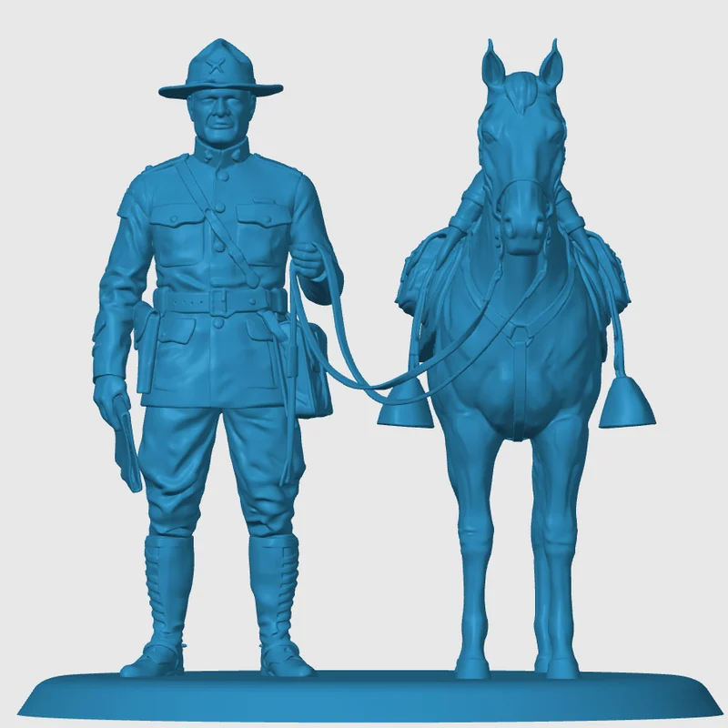 Vista 3 de WWI American Cavalry Officer