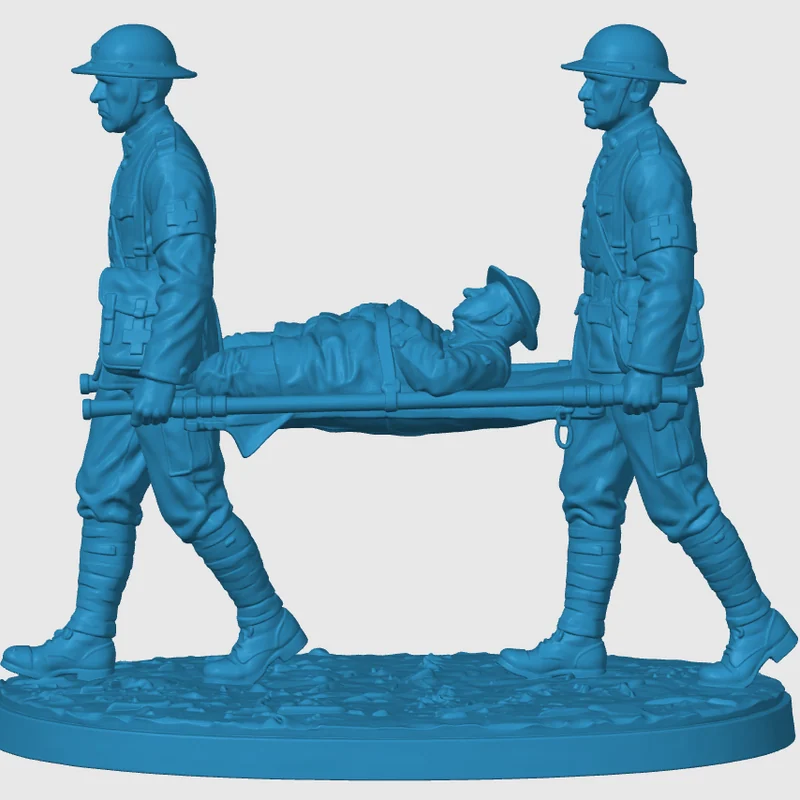 Vista 4 de WWI American Stretcher Crew