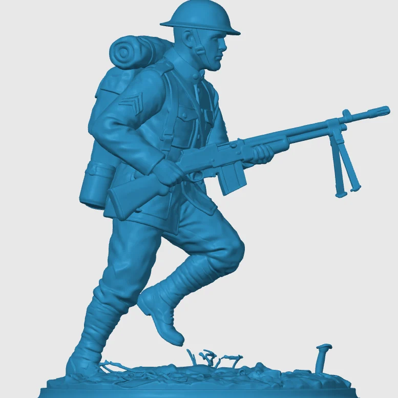 Vista 3 de WW1 American Infantry Soldier 1