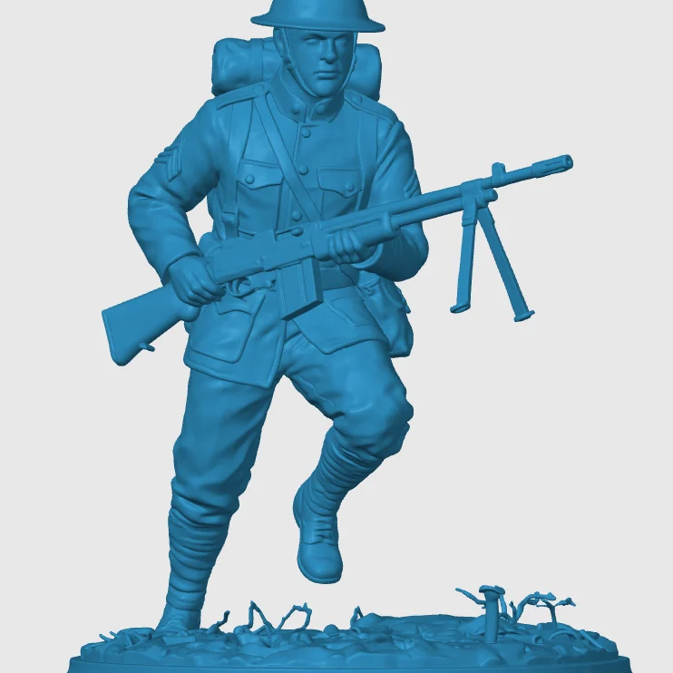Vista 4 de WW1 American Infantry Soldier 1