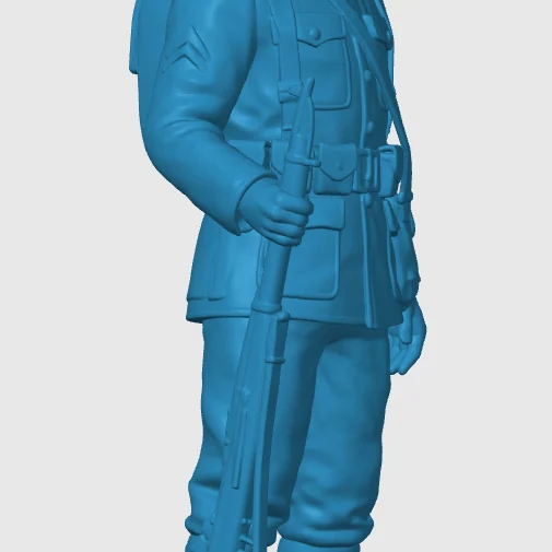 Vista 3 de WW1 American Infantry Soldier 3