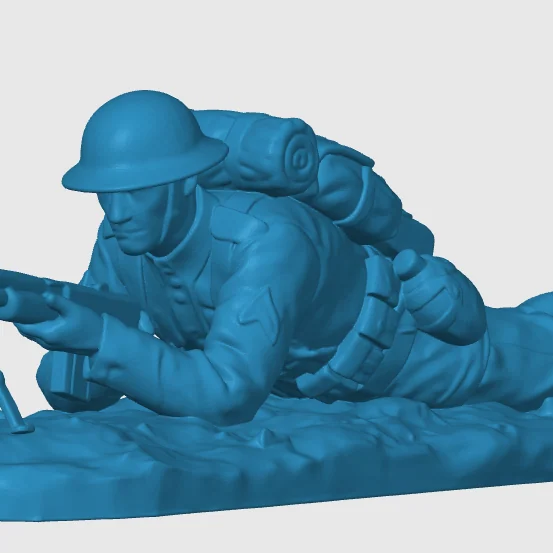 Vista 3 de WW1 American Infantry Soldier 5
