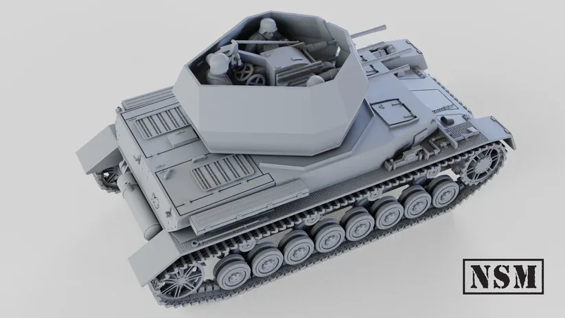Vista 4 de Panzer IV Ausf H+Wirbelwind+Kugelblitz